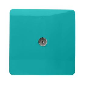 Bright Teal Wiring Accessories Trendi Decorative Screwless